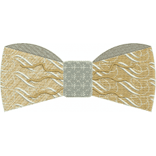 A bow tie embroidery design