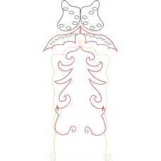 A butterfly pattern embroidery design