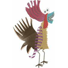 A Rooster Richard embroidery